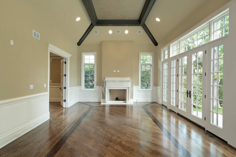 Family room in newly renovated home