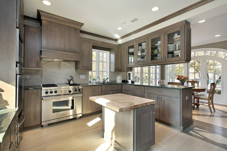 Kitchen in remodeled home